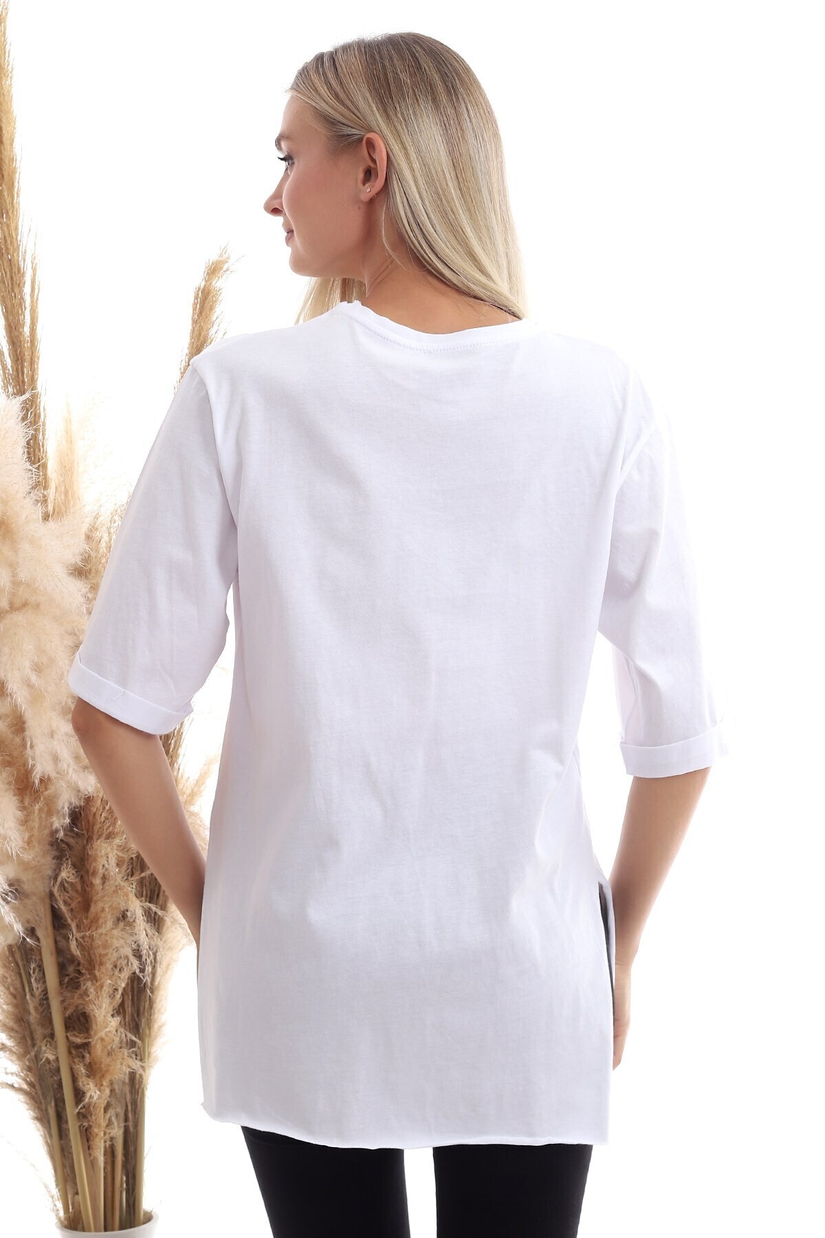 20333402 Süprem Be Positive Baskılı T-Shirt BEYAZ