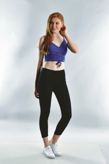 20072005 Kaşkorse Askılı Büzmeli Büstiyer SIYAH