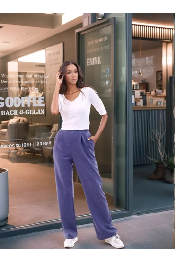 9292933 İkiiplik Cepli Bol Paça Pantolon INDIGO