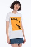 8232668 Süprem Sorry Baskılı Kısa Kol T-Shirt BEYAZ