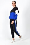 9361694 Hürrem Garnili Pant+Sweat İkili Takım SIYAH SAKS