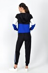 9361694 Hürrem Garnili Pant+Sweat İkili Takım SIYAH SAKS