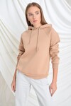 9392810 Üçiplik Reglan Kol Kapşonlu Sweat BİSKÜVİ