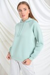 9392810 Üçiplik Reglan Kol Kapşonlu Sweat CAGLA YESIL