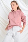 9392810 Üçiplik Reglan Kol Kapşonlu Sweat GUL KURUSU