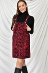 9474748 Jakar Leopar Deseni Salopet BORDO