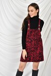 9474748 Jakar Leopar Deseni Salopet BORDO