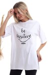 20333402 Süprem Be Positive Baskılı T-Shirt BEYAZ