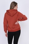 9392810 Üçiplik Reglan Kol Kapşonlu Sweat KIREMIT