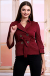 21405009 Beli Kuşaklı Trenchcoat BORDO