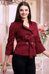 21405009 Beli Kuşaklı Trenchcoat BORDO