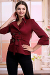 21405009 Beli Kuşaklı Trenchcoat BORDO