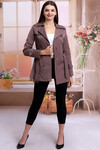 21405009 Beli Kuşaklı Trenchcoat KAHVE