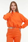 22033544 Üç İplik Kapşonlu Sweat+Cepli Pant. İkili Taıkm ORANGE