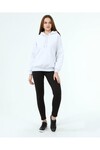 8482810 Üçiplik Reglan Kol Kapşonlu Sweat GRI MELANJ