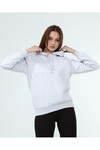 8482810 Üçiplik Reglan Kol Kapşonlu Sweat GRI MELANJ